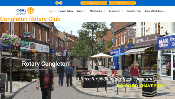 Screenshot of the Rotary Club Of Congleton - Trust Fund website