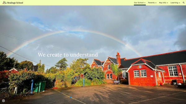 Screenshot of the Friends Of Bealings School website