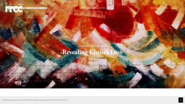 Screenshot of the Raglan Road Christian Fellowship website