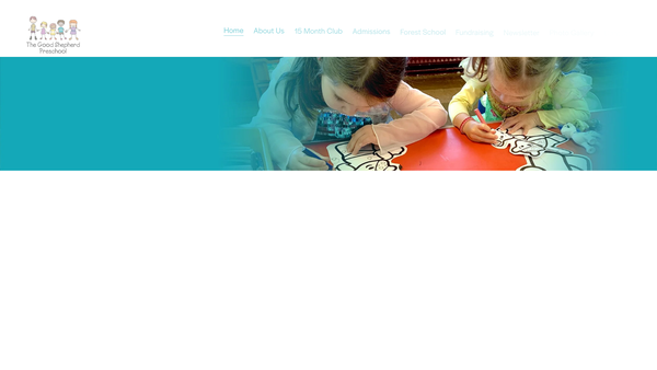 Screenshot of the Good Shepherd Pre-School website
