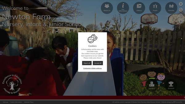 Screenshot of the The Friends Of Newton Farm School Psfa website