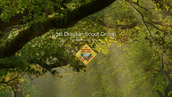Screenshot of the 1st Drayton Scout Group website