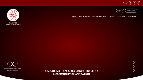 Screenshot of the Haxey C E School Parent Teacher And Friends Association website
