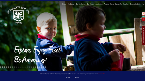 Screenshot of the Friends Of St Mary's Church Of England School website