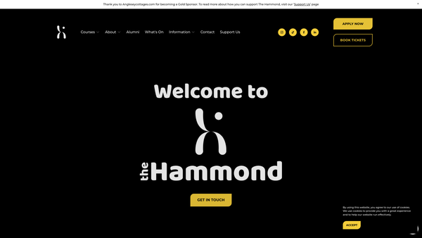 Screenshot of the The Hammond School Limited website