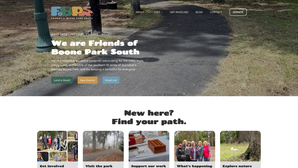 Screenshot of the Bardsey School Parents Association website