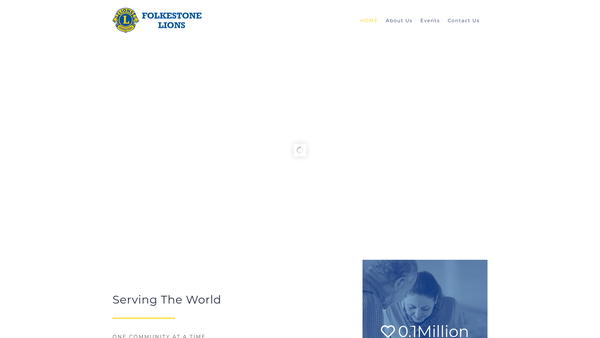 Screenshot of the Folkestone Lions Club Charity Trust Fund website