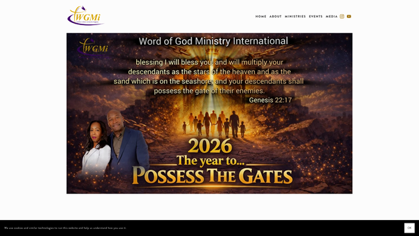 Screenshot of the Manna International website