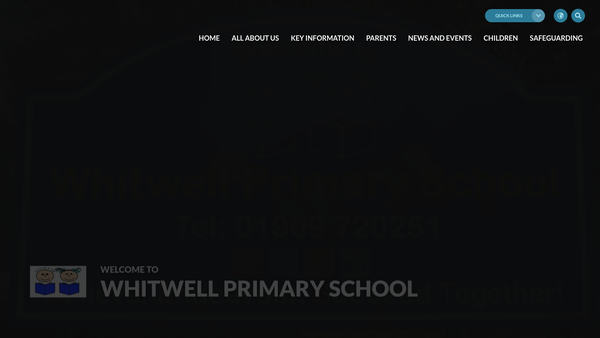 Screenshot of the Friends Of Whitwell Primary School website