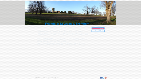Screenshot of the Friends Of St Owens Bromham website