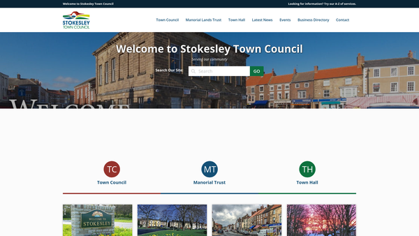 Screenshot of the Stokesley Manorial Lands Trust website