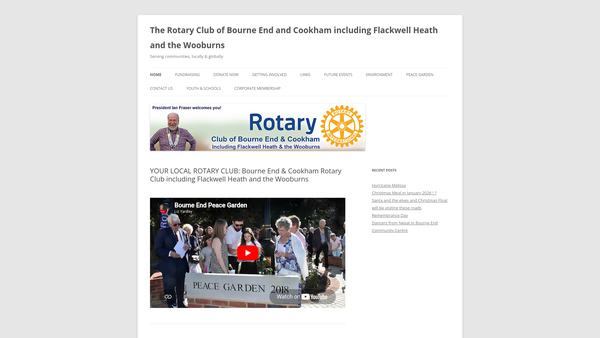 Screenshot of the Rotary Club Of Bourne End And Cookham Charitable Trust website
