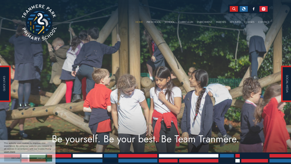 Screenshot of the Tranmere Park Primary School Parent Teachers Association website