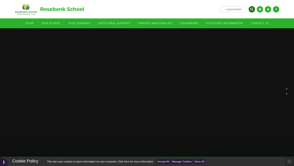 Screenshot of the Friends Of Rosebank School website