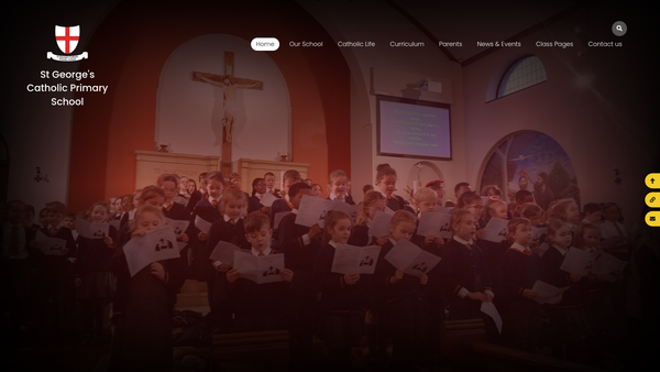 Screenshot of the The Friends Of St Georges School website