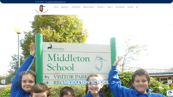 Screenshot of the Friends Of Middleton School website
