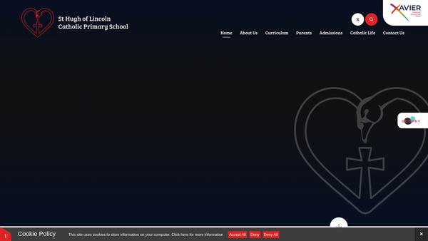 Screenshot of the The Friends Of St Hugh's School website