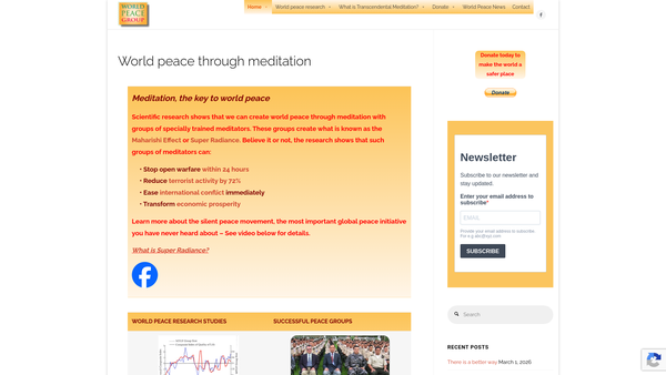 Screenshot of the Natural Health Research Trust website