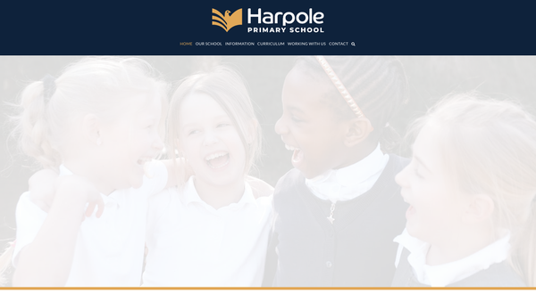 Screenshot of the Friends Of Harpole School website