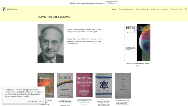 Screenshot of the Ark Of Noah Trust website