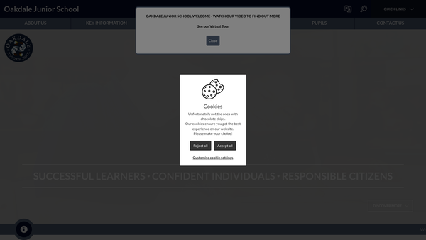 Screenshot of the Friends Of Oakdale Junior School website