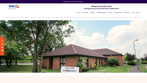 Screenshot of the Wycombe Multicultural Organisation website