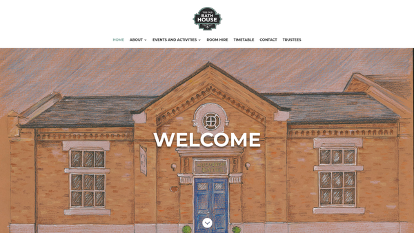 Screenshot of the Old Bath House And Community Centre Wolverton website