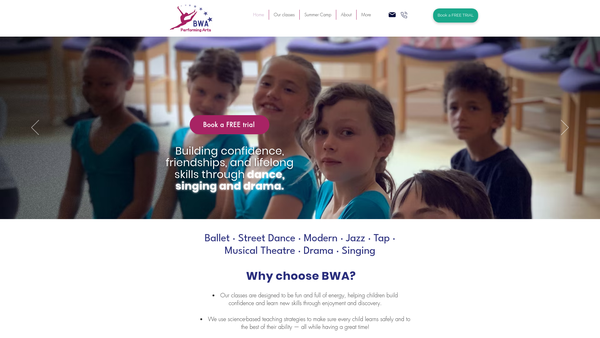 Screenshot of the The Betty Wivell Academy Trust website