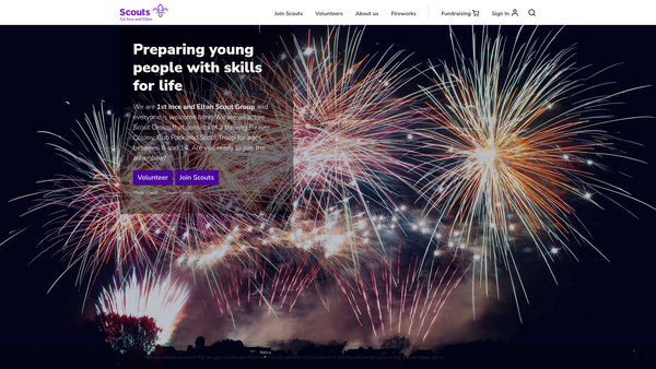 Screenshot of the 1st Ince And Elton Scout Group website
