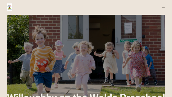 Screenshot of the Willoughby Pre School Playgroup website