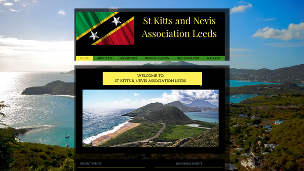 Screenshot of the St Christopher (St Kitts) And Nevis Association (Leeds) website