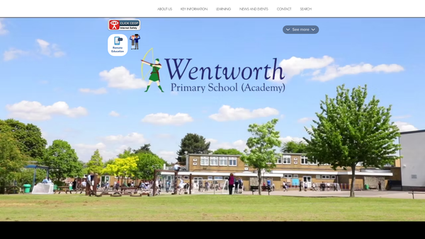 Screenshot of the Wentworth Primary School Parent Teacher Association website