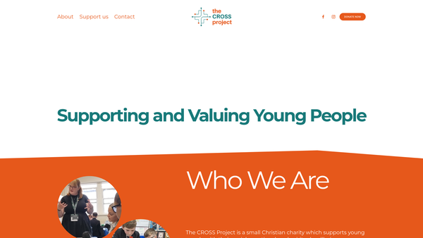 Screenshot of the Cross Project website
