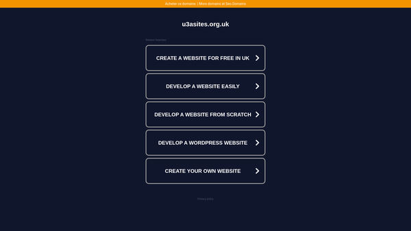 Screenshot of the Canterbury And District University Of The Third Age website
