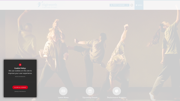 Screenshot of the Jacqueline Hill Memorial Prize For Modern Languages website
