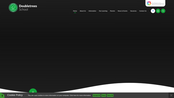 Screenshot of the Friends Of Doubletrees website