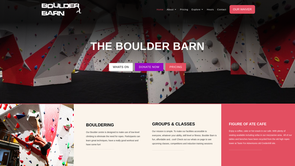 Screenshot of the Taste For Adventure website