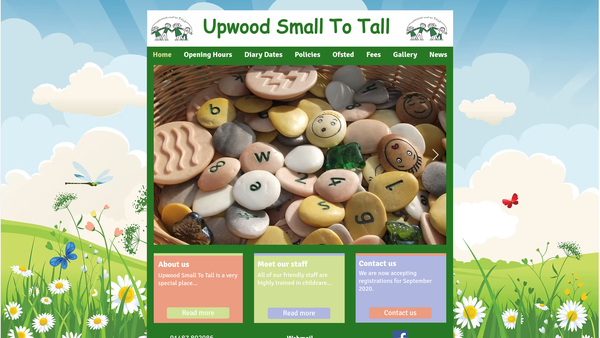Screenshot of the Upwood Small To Tall website