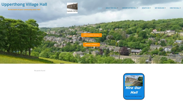 Screenshot of the Upperthong Old School website