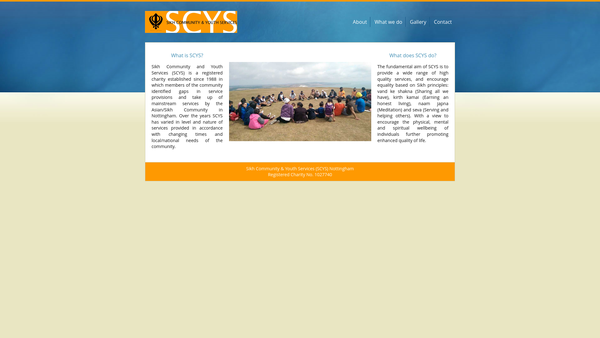 Screenshot of the Sikh Community And Youth Service (Nottinghamshire) website