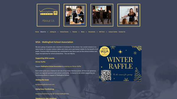 Screenshot of the Wallingford School Association website