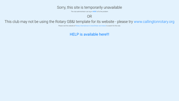 Screenshot of the Rotary Club Of Callington Charitable Trust website