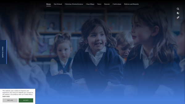 Screenshot of the Ilmington School Parent Teacher Association website