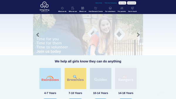 Screenshot of the Wiltshire South County Guide Association website