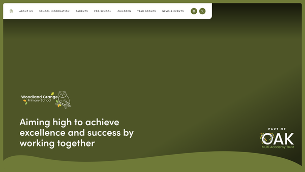 Screenshot of the Friends Of Woodland Grange website