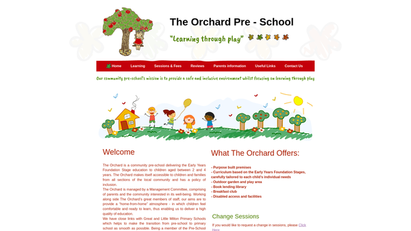 Screenshot of the The Orchard website