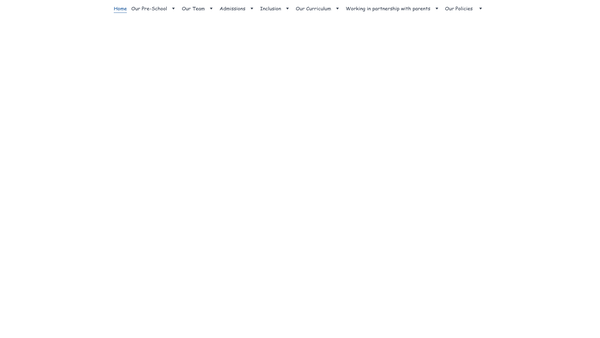 Screenshot of the Little Gems's Pre-School Basildon website