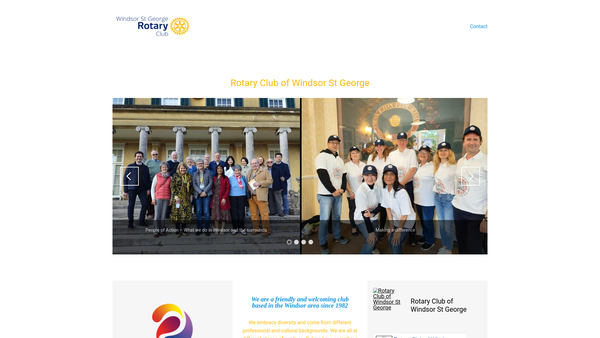 Screenshot of the Rotary Club Of Windsor St George Trust Fund website