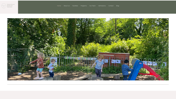Screenshot of the Findon Village Pre-School website