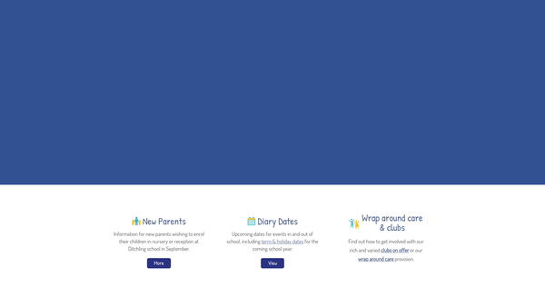 Screenshot of the Ditchling (St Margaret's) School Trust Fund website